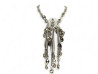 collier paco rabanne 42cm en metal pastilles