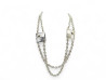 collier paco rabanne sautoir chaine 70cm metal