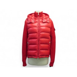 NEUF BLOUSON DOUDOUNE MONCLER MAGLIONE TRICOT CARDIGAN S 36 MANCHES LAINE 915€