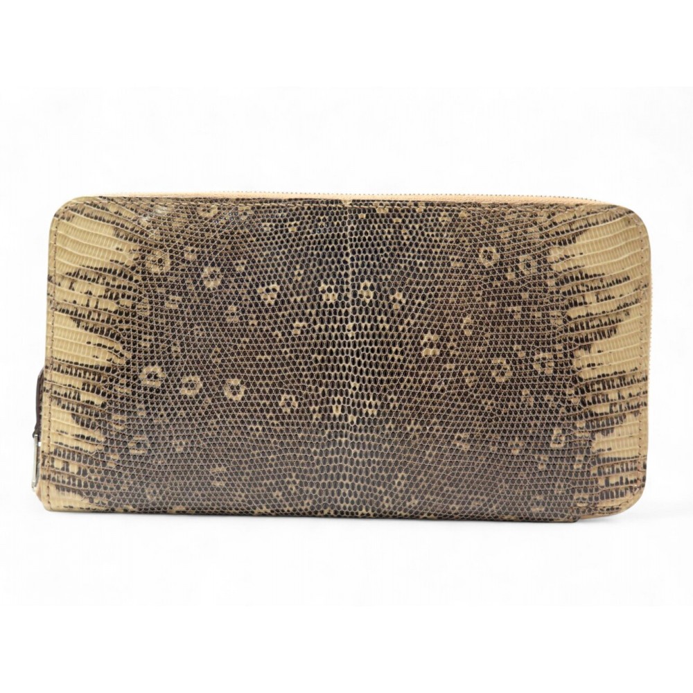 NEUF PORTEFEUILLE HERMES AZAP OMBRE EN CUIR LEZARD MONNAIE LIZARD WALLET 4700€