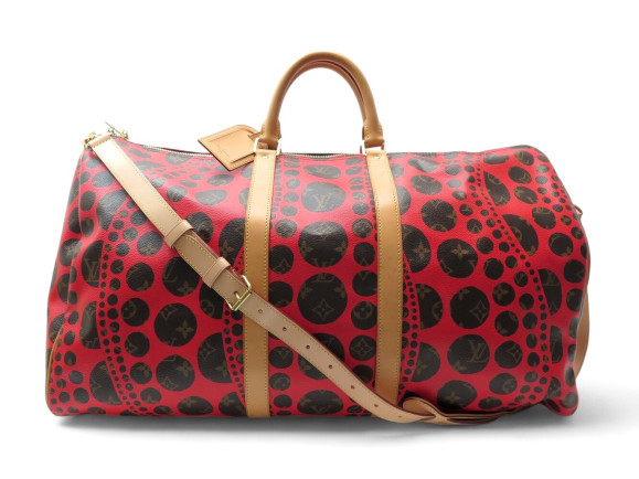sac de voyage louis vuitton x yayoi kusama keepall 55