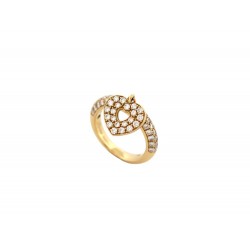 BAGUE POIRAY COEUR SECRET T52 69 DIAMANTS 1CT EN OR JAUNE 18K 6.7GR GOLD 4400€