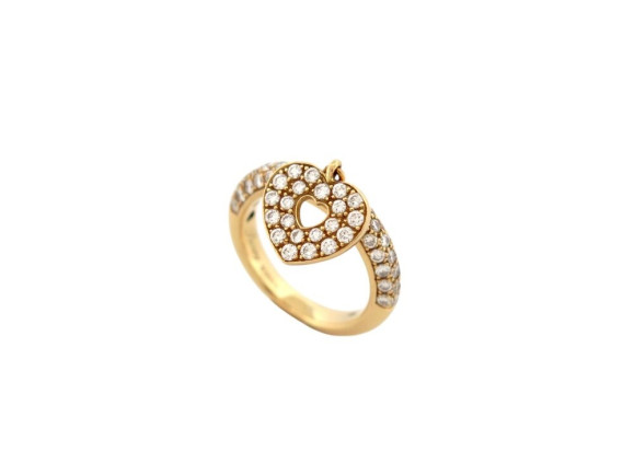 bague poiray coeur secret t52 69 diamants 1ct en or