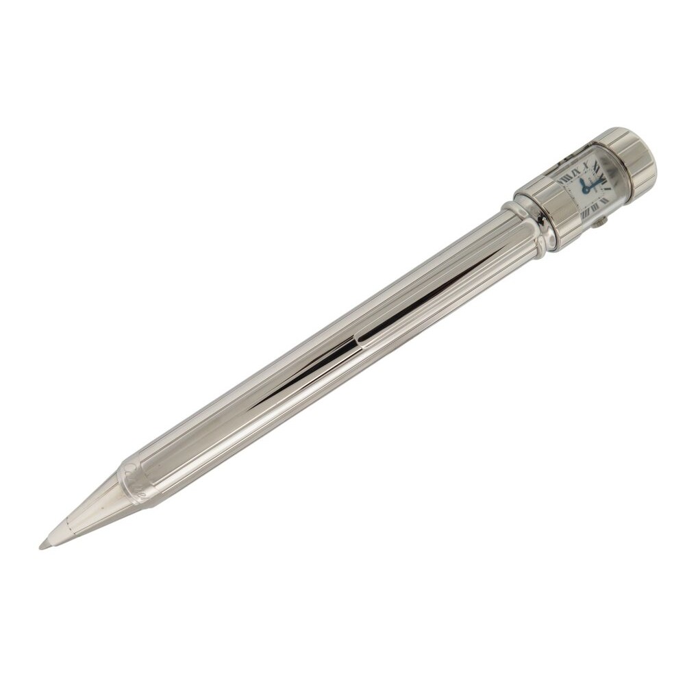 NEUF STYLO BILLE CARTIER MONTRE SECRETE ST190008 ED LIMITEE ACIER BALLPOINT PEN
