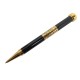 STYLO BILLE CARTIER CALENDRIER PERPETUEL & MONTRE ST190002 LAQUE NOIRE BALLPOINT