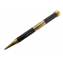 STYLO BILLE CARTIER CALENDRIER PERPETUEL & MONTRE ST190002 LAQUE NOIRE BALLPOINT