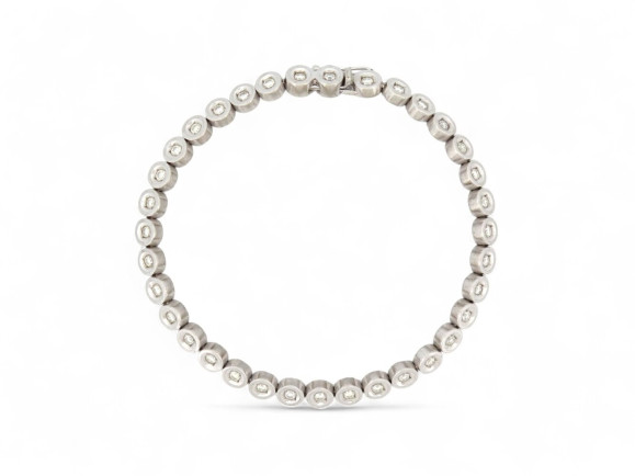 bracelet tennis t19 serti de 35 diamants 2.1ct en or