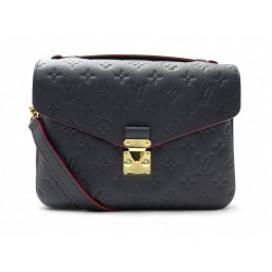 NEUF SAC A MAIN LOUIS VUITTON POCHETTE METIS CUIR MONOGRAM EMPREINTE BLEU 2350€