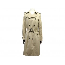 NEUF IMPERMEABLE SAINT LAURENT 507530 TRENCH COAT 36 S BEIGE CEINTURE NEW 3600€
