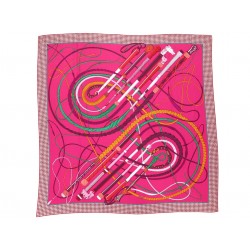 CHALE HERMES FOUETS ET BADINES V. JAMIN 140 CM EN CACHEMIRE & SOIE SHAWL 1260€