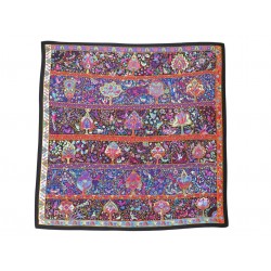 CHALE HERMES AU PAYS DES OISEAUX FLEURS HENRY 140 EN CACHEMIRE SOIE SHAWL 1260€