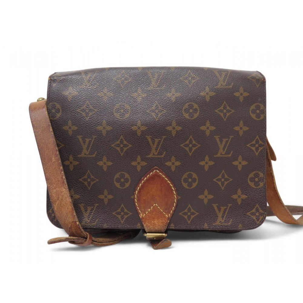 VINTAGE SAC A MAIN LOUIS VUITTON CARTOUCHIERE MONOGRAM MM BANDOULIERE 1390€