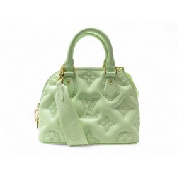 NEUF SAC A MAIN LOUIS VUITTON ALMA BB BUBBLEGRAM M20855 VERT D'EAU BANDOULIERE