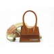 SAC A MAIN JACQUEMUS LE CHIQUITO MINI EN CUIR MARRON BANDOULIERE HAND BAG 575€