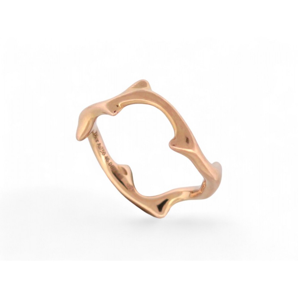 BAGUE CHRISTIAN DIOR BOIS DE ROSE JBDR95003 T46 OR ROSE 18K PINK GOLD RING 1350€