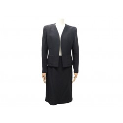 NEUF VINTAGE TAILLEUR VESTE JUPE CHANEL BOUTON CC P10463 L 42 TWEED JACKET 6500€