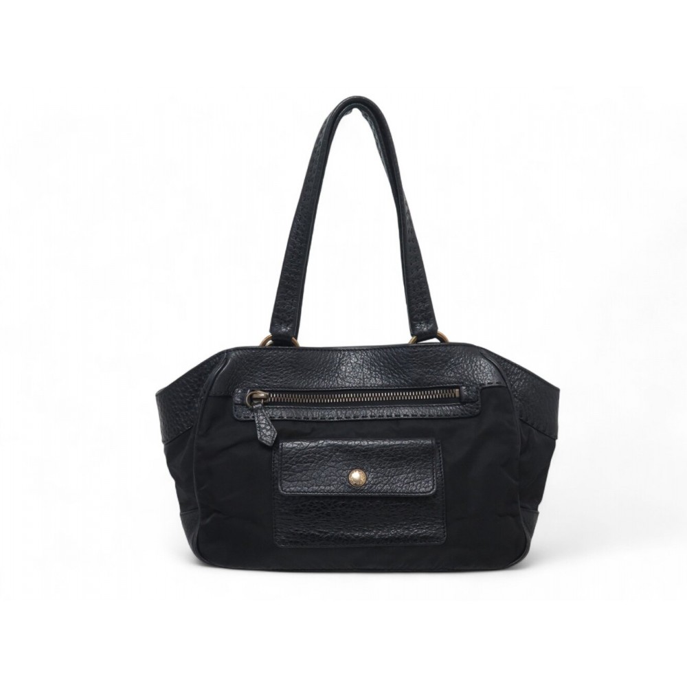VINTAGE SAC A MAIN PRADA BR1976 CABAS CUIR ET TOILE TESSUTO HOBO HAND BAG 2700€