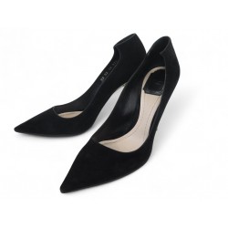 NEUF CHAUSSURES CHRISTIAN DIOR ESCARPINS TALONS STRASS NOIR 37.5 SHOES 1090€