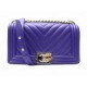 NEUF SAC A MAIN CHANEL BOY MEDIUM A67086 CUIR CHEVRON VIOLET BANDOULIERE 6350€