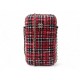 NEUF ETUI SMARTPHONE CHANEL DETAIL CHAINE A94471 TWEED ROUGE BANDOULIERE CLUTCH