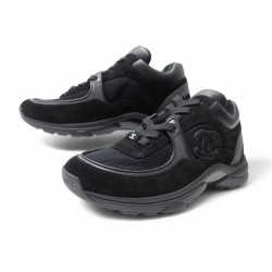 NEUF CHAUSSURES CHANEL BASKETS LOW TOP TRAINERS G35977 CC 36.5 SNEAKERS 1500€
