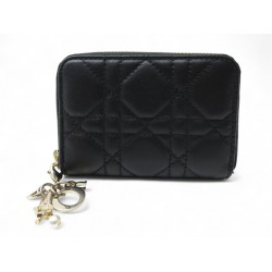 NEUF PORTE-MONNAIE CHRISTIAN DIOR LADY DIOR VOYAGEUR CANNAGE TOUR EIFFEL 630€
