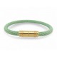 BRACELET LOUIS VUITTON KEEP IT 15.5 CM CUIR LEARD VERT JEWEL GREEN BANGLE 350€