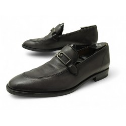CHAUSSURES BERLUTI FLANEUR 7 41 DETAIL B MOCASSINS CUIR GRENU GRIS SHOES 2640€