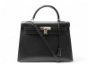 sac a main hermes kelly 32 sellier cuir epsom noir