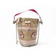 SAC A MAIN CHRISTIAN LOUBOUTIN MARIE JANE BUCKET EN RAFFIA PANIER HAND BAG 950€