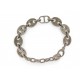 NEUF BRACELET CHRISTIAN DIOR GOURMETTE MAILLONS METAL ARGENTE +BOITE BANGLE 690€