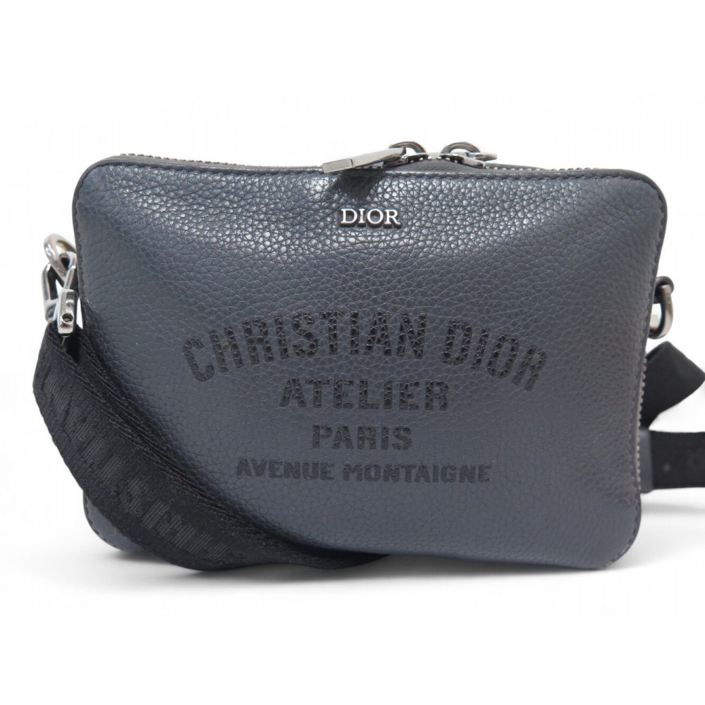 SAC POCHETTE CHRISTIAN DIOR ATELIER CUIR GRAINE SACOCHE BANDOULIERE BAG 1300€