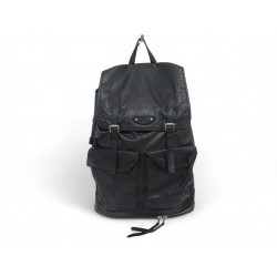 SAC A DOS BALENCIAGA TRAVELLER 326385 CUIR NOIR BLACK LEATHER BACKPACK BAG 1790€
