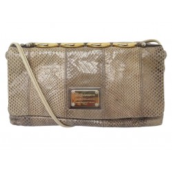 SAC A MAIN DOLCE & GABBANA MISS DECOCUIR PYTHON BANDOULIERE HAND BAG PURSE 2200€