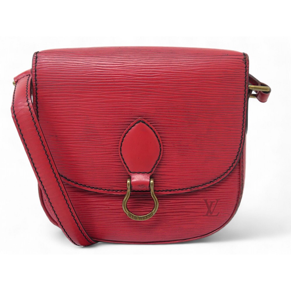 VINTAGE SAC A MAIN LOUIS VUITTON SAINT CLOUD PM CUIR EPI BANDOULIERE BAG 1100€