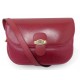 VINTAGE SAC A MAIN CHRISTIAN DIOR BESACE CUIR ROUGE BANDOULIERE HAND BAG PURSE