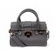 SAC A MAIN JIMMY CHOO ROSALIE CUIR GRAINE GRIS BANDOULIERE LEATHER HANDBAG 2400€