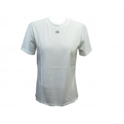 NEUF T-SHIRT CHRISTIAN DIOR BRODERIE LOGO CD 1U3T09A4490 TEE SHIRT BLANC 600€