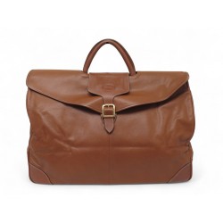 SAC DE VOYAGE A MAIN LONGCHAMP 45CM EN CUIR GRAINE GOLD LEATHER TRAVEL BAG 750€