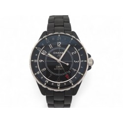 MONTRE CHANEL J12 GMT H3101 41 MM CERAMIQUE NOIRE AUTOMATIQUE +BOITE WATCH 9700€