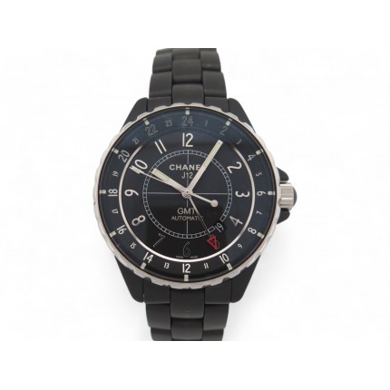 MONTRE CHANEL J12 GMT H3101 41 MM CERAMIQUE NOIRE AUTOMATIQUE +BOITE WATCH 9700€
