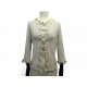 VINTAGE GILET CARDIGAN CHANEL NOEUD 44 L P28035K00037 BEIGE LOGO CC STRASS 4970€