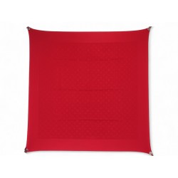 NEUF FOULARD LOUIS VUITTON MONOGRAM LV CARRE 90 CM EN SOIE ROUGE SILK SCARF 490€