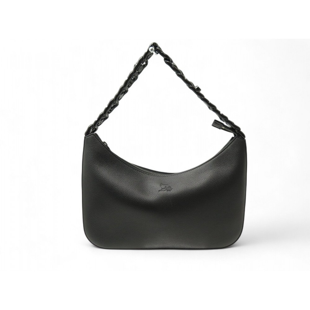 NEUF SAC A MAIN CHRISTIAN LOUBOUTIN LOUBILA CHAIN LARGE CUIR NOIR HAND BAG 1590€