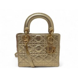 NEUF VINTAGE SAC A MAIN CHRISTIAN DIOR LADY MINI CUIR BANDOULIERE HAND BAG 4700€