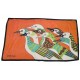 SERVIETTE DRAP DE BAIN HERMES CANARDS EN COTON ORANGE BATH TOWEL COTTON 610€