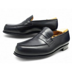 NEUF CHAUSSURES JM WESTON MOCASSINS 180 9E 43 LARGE 43.5 CUIR NOIR LOAFERS 895€
