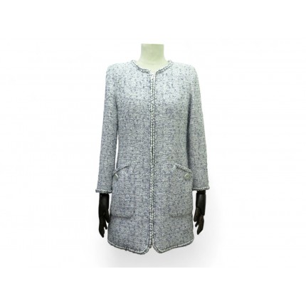 VESTE CHANEL EN TWEED LA PAUSA P60361 V45762 M 38 CRUISE 2019 MANTEAU COAT 6200€