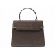 NEUF SAC A MAIN L DE LANCEL A06220 EN CUIR D AUTRUCHE MOKA HAND BAG PURSE 4450€