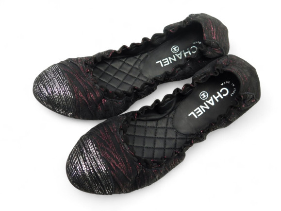  chaussures chanel g28608 ballerines 40 en cuir